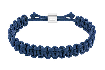 Tommy Hilfiger - Modrý paracord náramek Braided 2790493