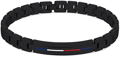 Tommy Hilfiger - Nadčasový černý náramek z oceli 2790312