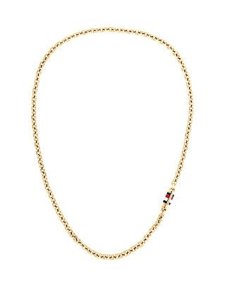 Tommy Hilfiger - Nepřehlédnutelný pozlacený náhrdelník Bruce Chain 2790651