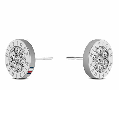 Tommy Hilfiger - Něžné ocelové náušnice s krystaly Crystal 2780565