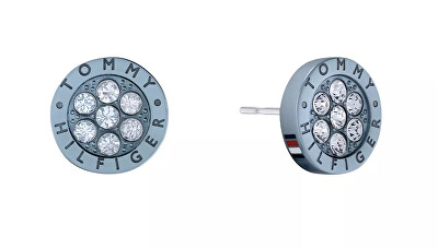 Tommy Hilfiger - Něžné ocelové náušnice s krystaly Crystal 2780736