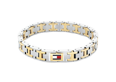 Tommy Hilfiger - Ocelový bicolor náramek pro muže H-Link 2790683