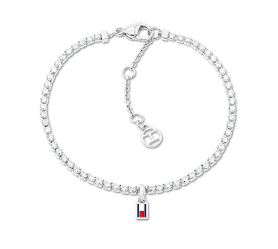 Tommy Hilfiger - Ocelový tenisový náramek s krystaly 2781092