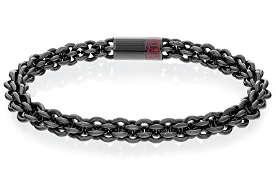 Tommy Hilfiger - Originální černý náramek z oceli 2790523