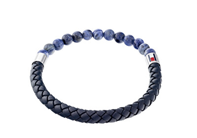 Tommy Hilfiger - Originální kožený náramek se sodalitem 2790475