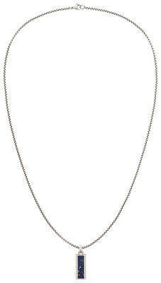Tommy Hilfiger - Originální ocelový náhrdelník se sodalitem 2790542