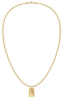 Tommy Hilfiger - Pánský pozlacený náhrdelník Geometric 2790565