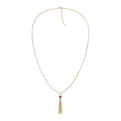 Tommy Hilfiger - Colier placat cu aur cu pandantiv Modern Hippie 2781041
