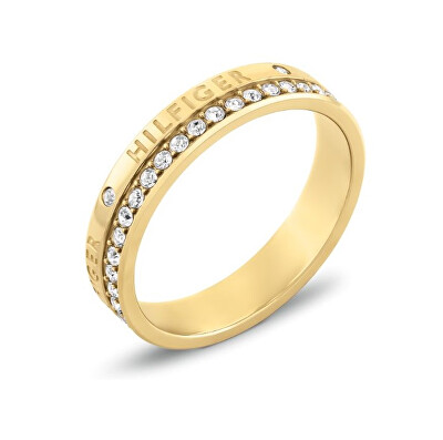 Tommy Hilfiger - Pozlacený prsten s krystaly Mini Crystals 2780911