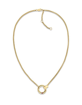 Tommy Hilfiger - Půvabný náhrdelník s kruhovým přívěskem Circles 2780945