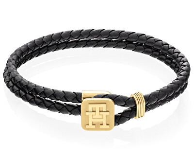 Tommy Hilfiger - Slušivý kožený náramek Monogram 2790531