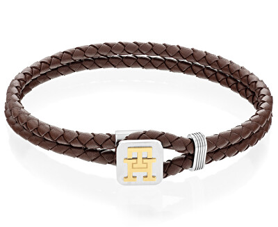 Tommy Hilfiger - Slušivý kožený náramek Monogram 2790532