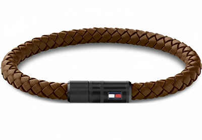 Tommy Hilfiger - Štýlový hnedý kožený náramok 2790668