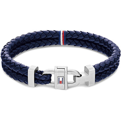 Tommy Hilfiger - Stylový kožený náramek s ocelovou ozdobou 2790362