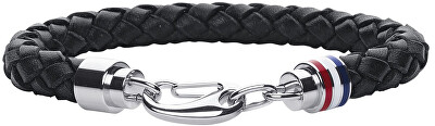Tommy Hilfiger - Stylový náramek z černé kůže 2700510