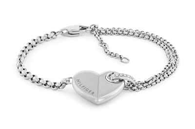 Tommy Hilfiger - Půvabný ocelový náramek se srdíčkem Bold Heart 2780928