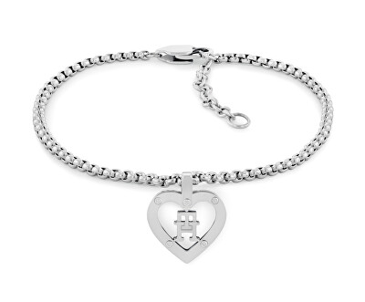 Tommy Hilfiger - Stylový ocelový náramek Monogram Heart 2780920