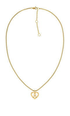Tommy Hilfiger - Stylový pozlacený náhrdelník Monogram Heart 2780918