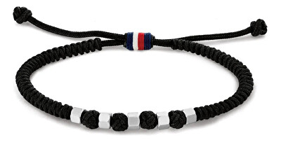 Tommy Hilfiger - Čierny šnúrkový náramok 2790681