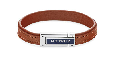 Tommy Hilfiger - Světle hnědý kožený náramek pro muže 2790560