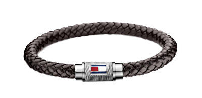Tommy Hilfiger - Trendy hnědý kožený náramek TH2700998