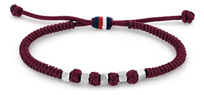 Tommy Hilfiger - Vínový šnúrkový náramok 2790678