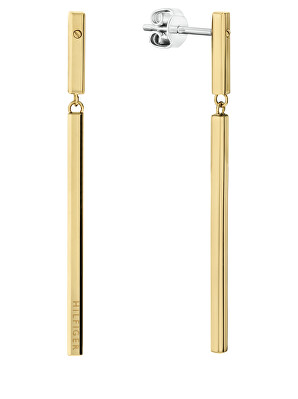 Tommy Hilfiger - Visací pozlacené náušnice Linear 2780955