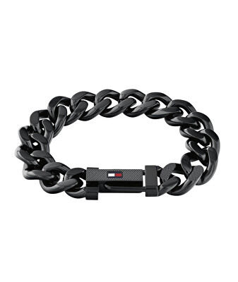 Tommy Hilfiger - Výrazný černý náramek z oceli Wild 2790639