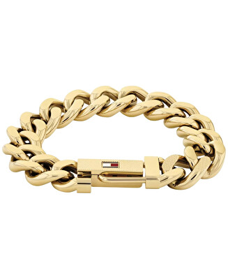 Tommy Hilfiger - Výrazný pozlacený náramek z oceli Wild 2790638