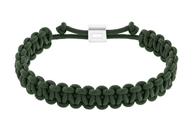 Tommy Hilfiger - Zelený paracord náramek Braided 2790495