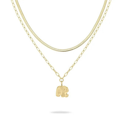 Tamaris - Elegantní set pozlacených náhrdelníků Slon Little Elephant TJ-0597-N-47