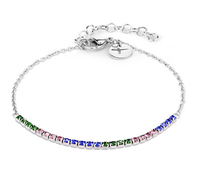 Tamaris - Hravý ocelový náramek s krystaly Sparkle Up TJ-0535-B-21