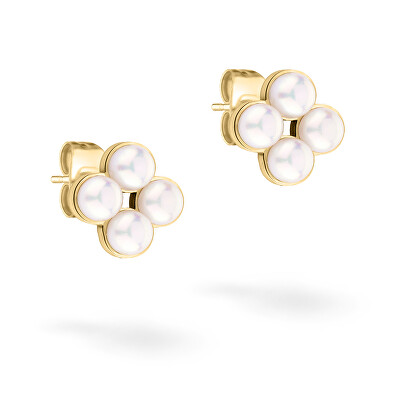 Tamaris - Perličkové náušnice pecky Flower Pearl TJ-0518-E-08