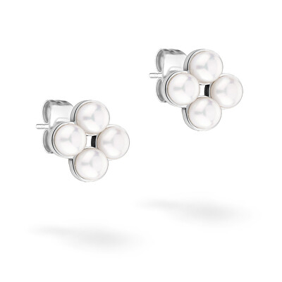 Tamaris - Perličkové náušnice pecky Flower Pearl TJ-0517-E-08