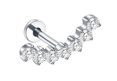 Troli - Blyštivá ocelová labreta s krystaly