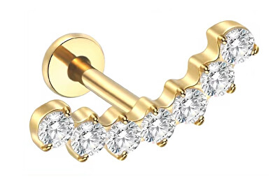 Troli - Blyštivá pozlacená labreta s krystaly