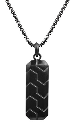 Troli - Černý náhrdelník s podlouhlým přívěskem VNP0106B