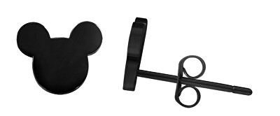 Troli - Designové černé náušnice Mickey Mouse