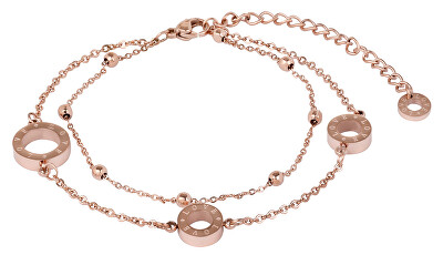 Troli - Dvojitý bronzový náramek z oceli Love