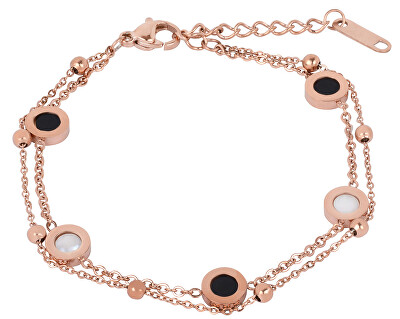 Troli - Dvojitý bronzový náramek z oceli