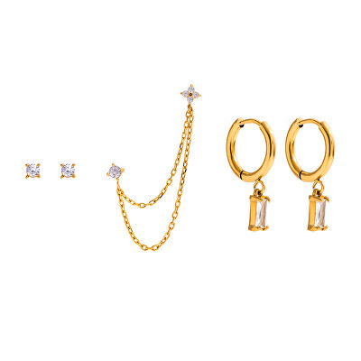 Troli - Elegantní sada pozlacených náušnic VJDE0307064