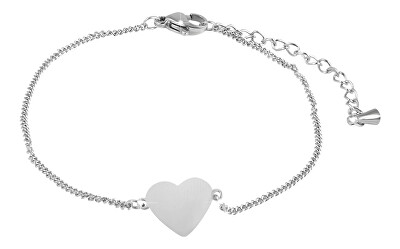 Troli - Jemný ocelový náramek se srdíčkem VCBW013S