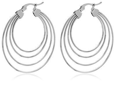 Troli - Luxusní ocelové náušnice kruhy