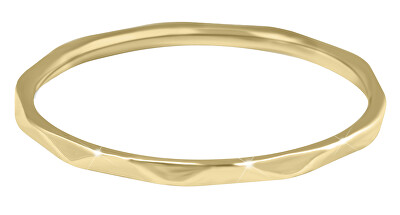 Troli - Minimalistický pozlacený prsten s jemným designem Gold