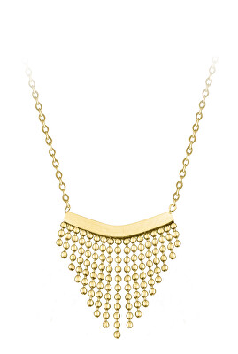 Troli - Moderní ocelový náhrdelník s ozdobou Chains Gold