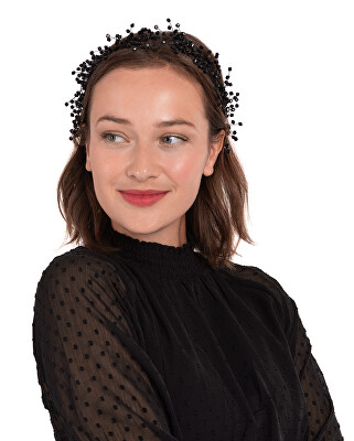 Troli - Módní černá čelenka do vlasů