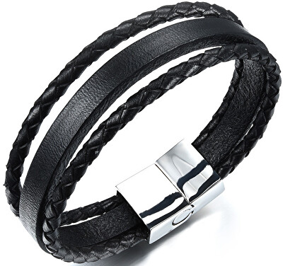Troli - Náramek ze tří kožených pásků Leather