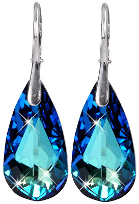 Levien - Úchvatné náušnice Drop Bermuda Blue