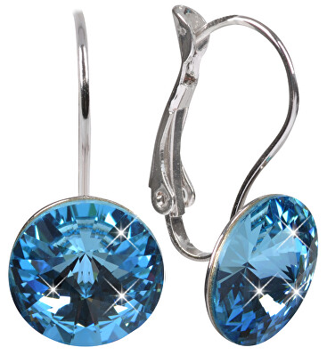 Levien - Elegantní náušnice Rivoli Aquamarine