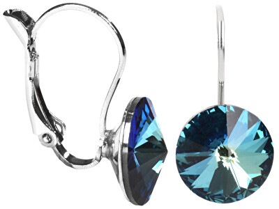Levien - Krásné náušnice Rivoli Bermuda Blue